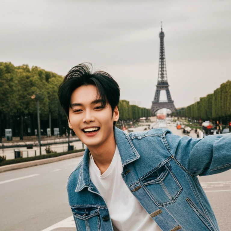 Jin-Woo in Paris, France